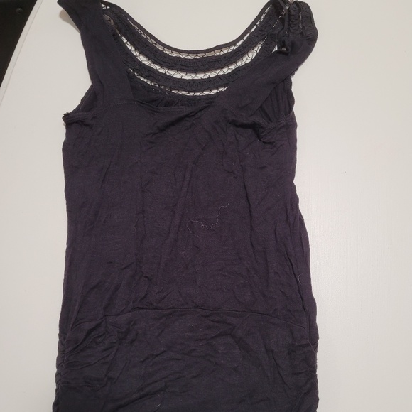 Black Tank with Decorative Top - Picture 3 of 4